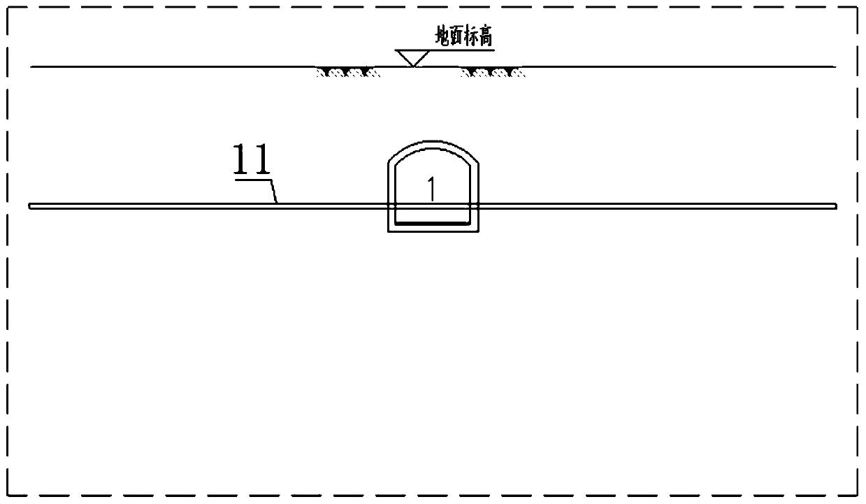 Scaffolding construction method used for super shallow buried large underground space