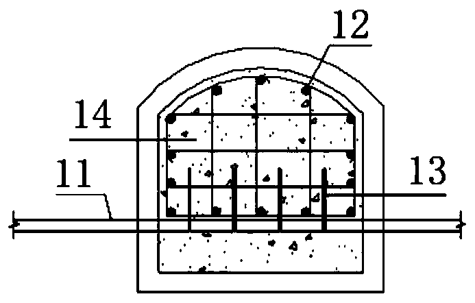 Scaffolding construction method used for super shallow buried large underground space