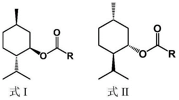 Method for splitting D,L-menthol