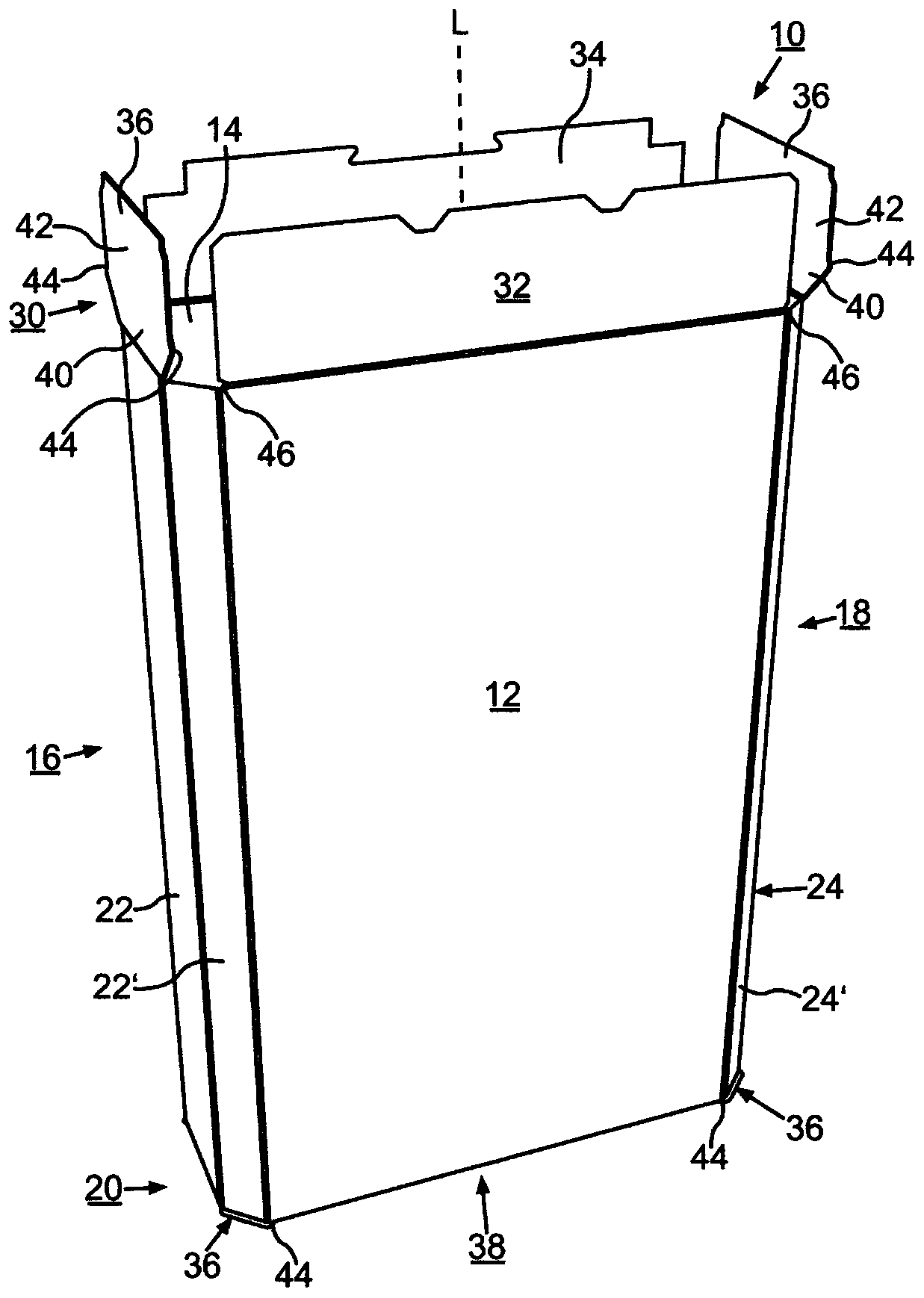 Method for producing a blank for a packaging item, blank and packaging made from a blank