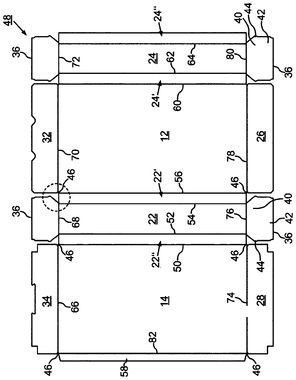 Method for producing a blank for a packaging item, blank and packaging made from a blank