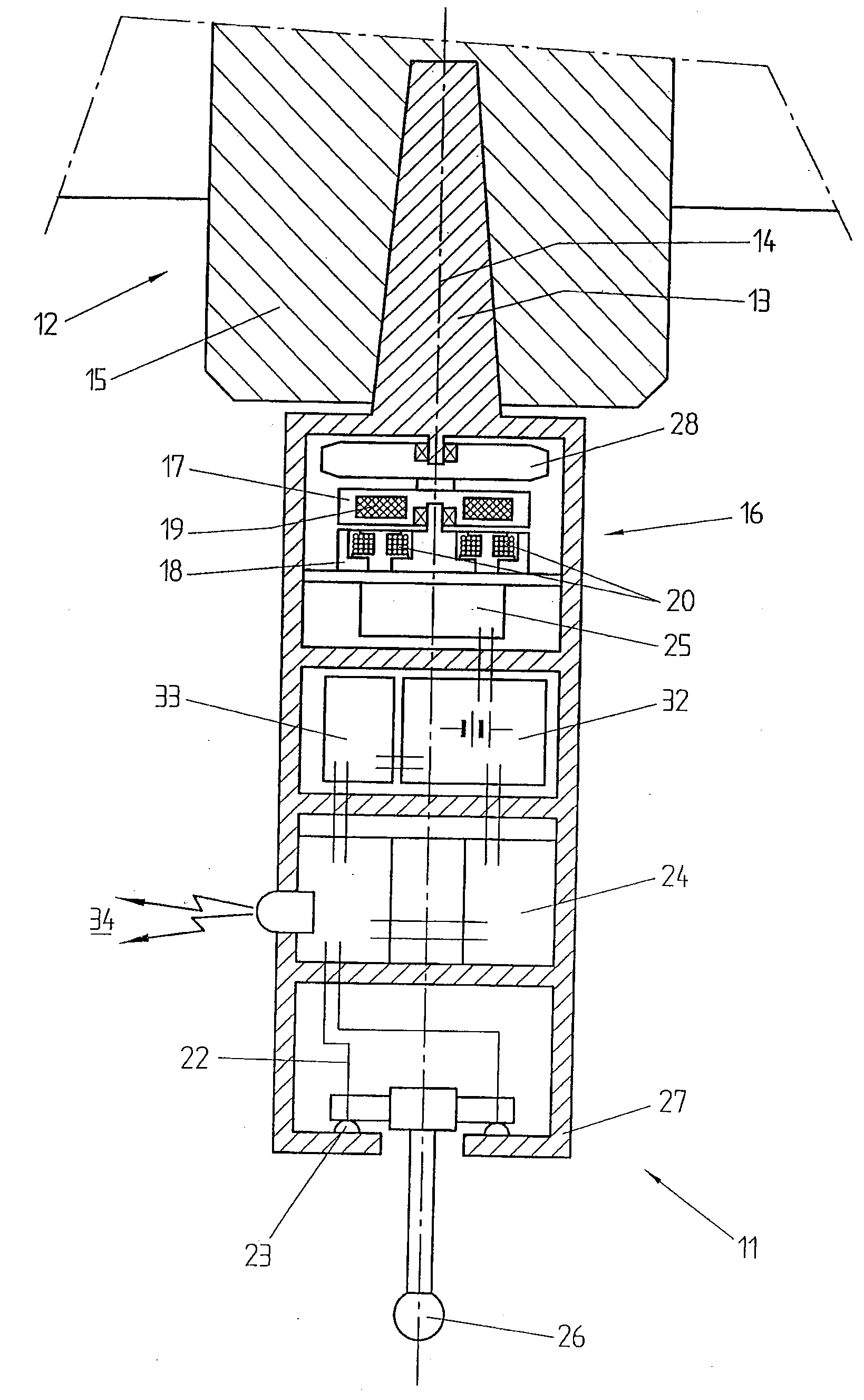 Self-powered coordinate probe