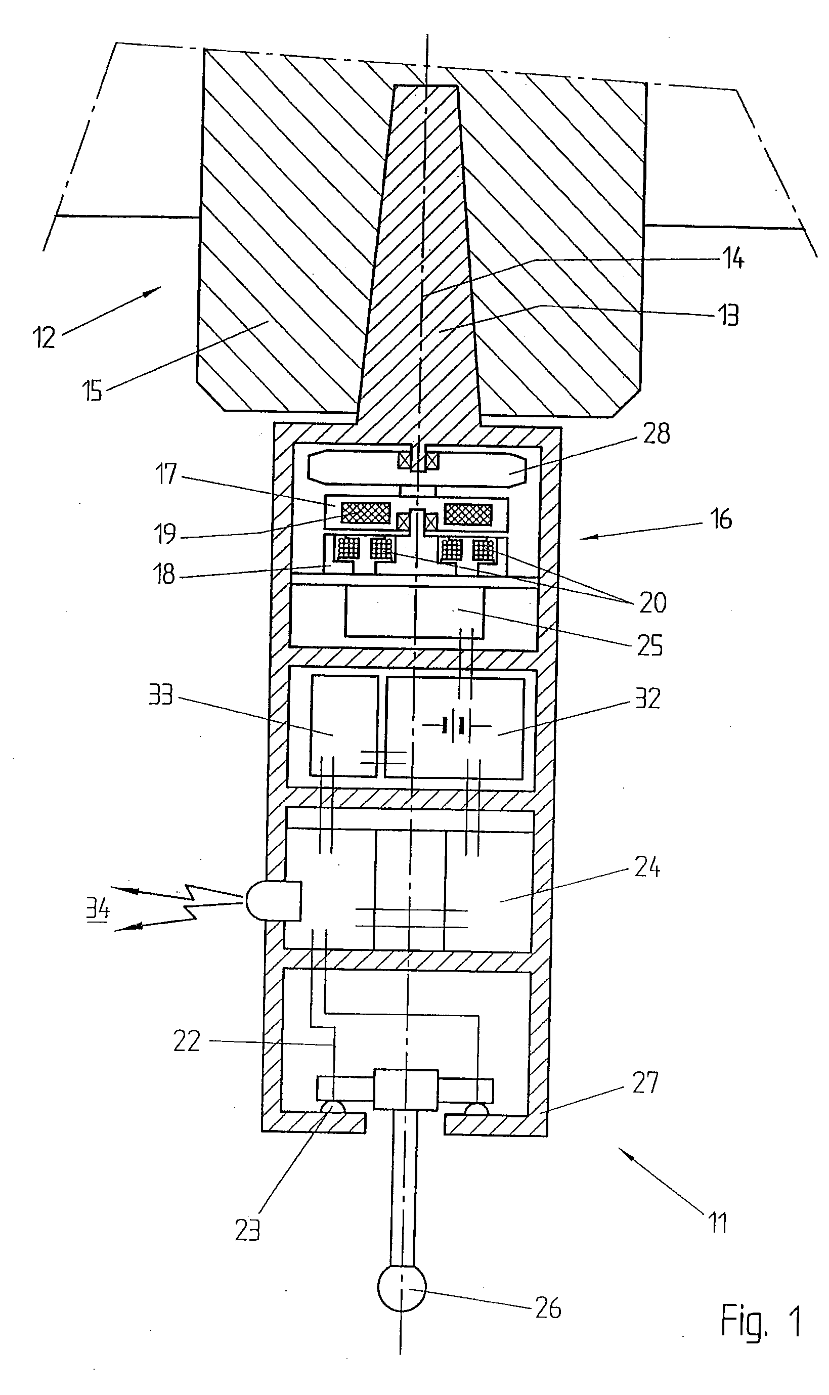 Self-powered coordinate probe