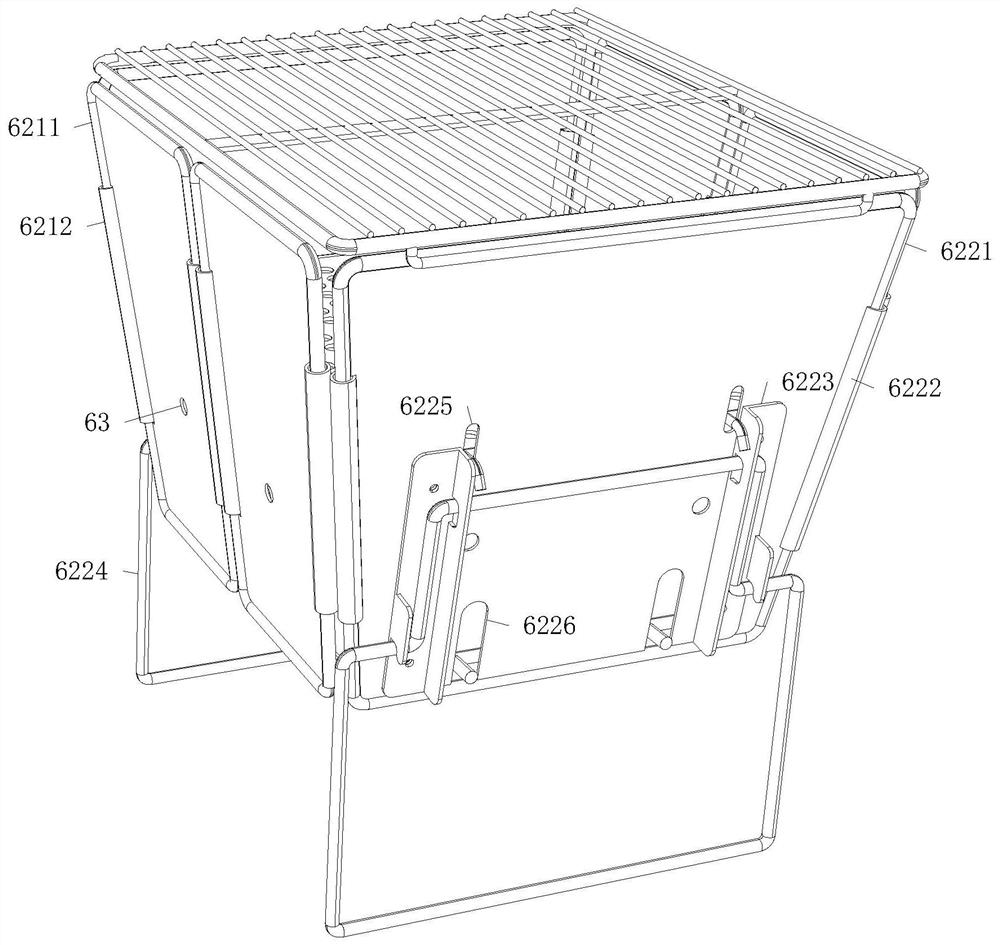 Foldable portable barbecue oven