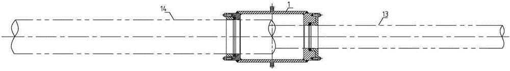 Plugging device and plugging method for annular space of submarine double-layer oil conveying pipe