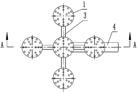 A device for evenly distributing ore slurry