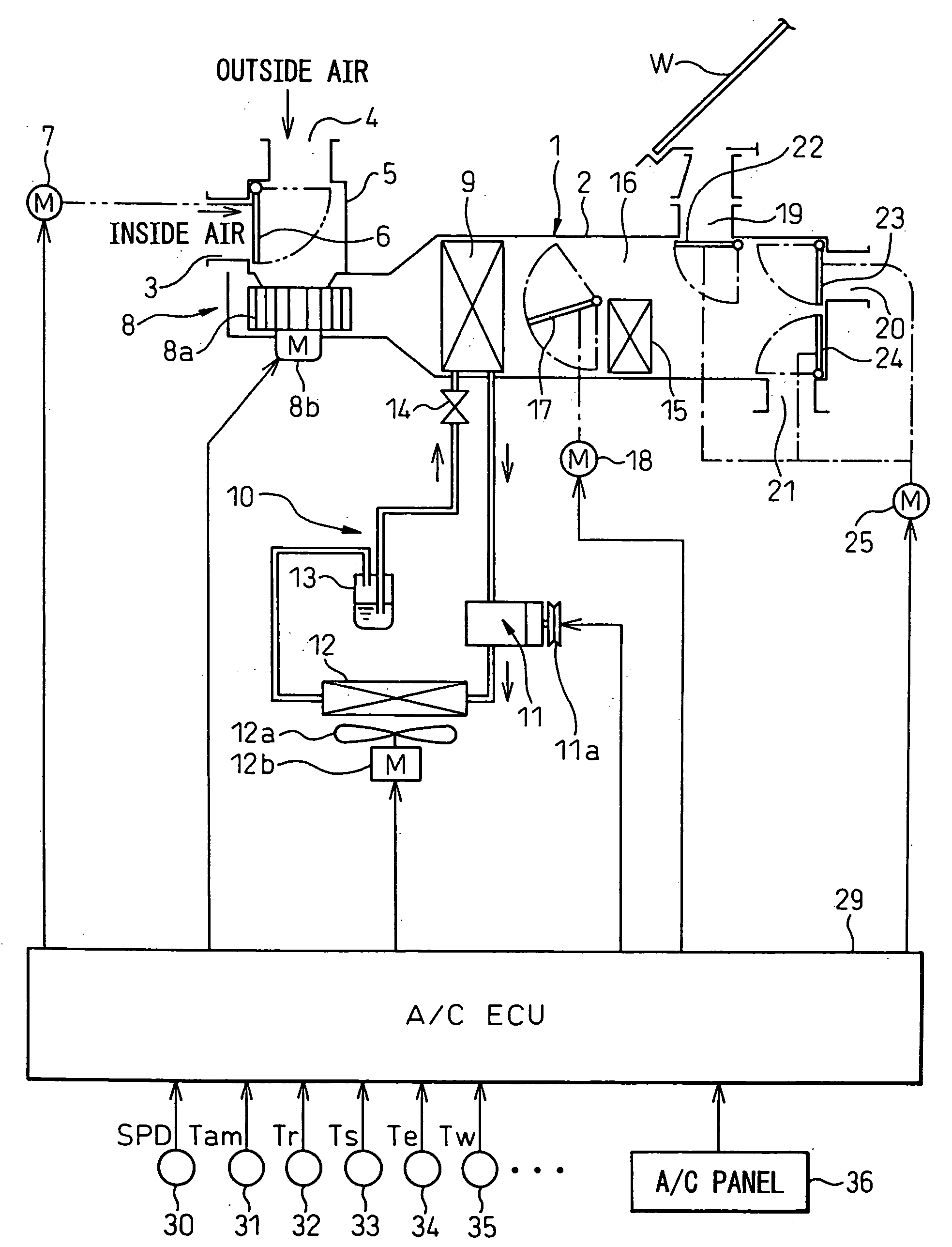 Vehicular air-conditioner providing a comfortable condition for a passenger