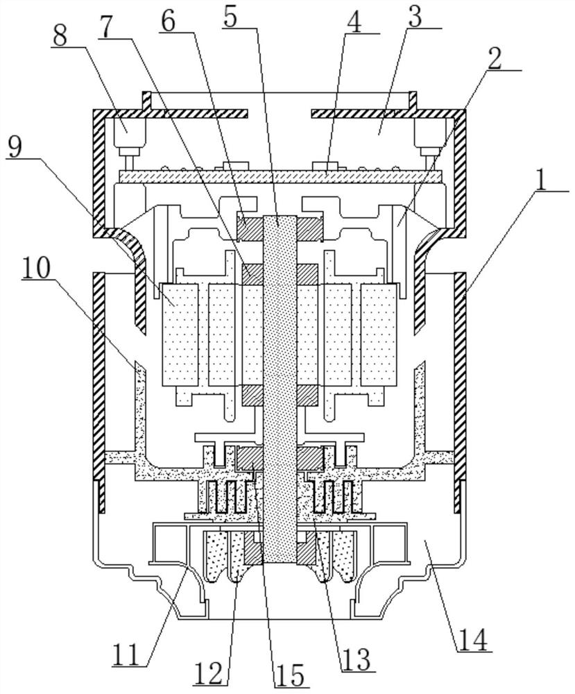 Low-noise fan motor