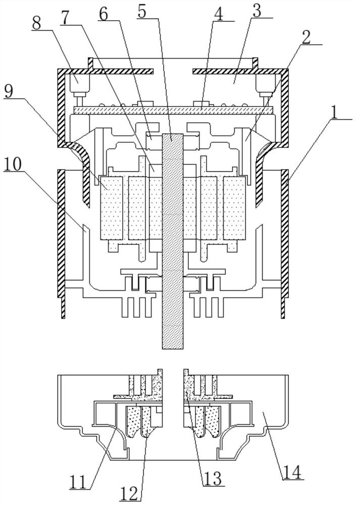 Low-noise fan motor