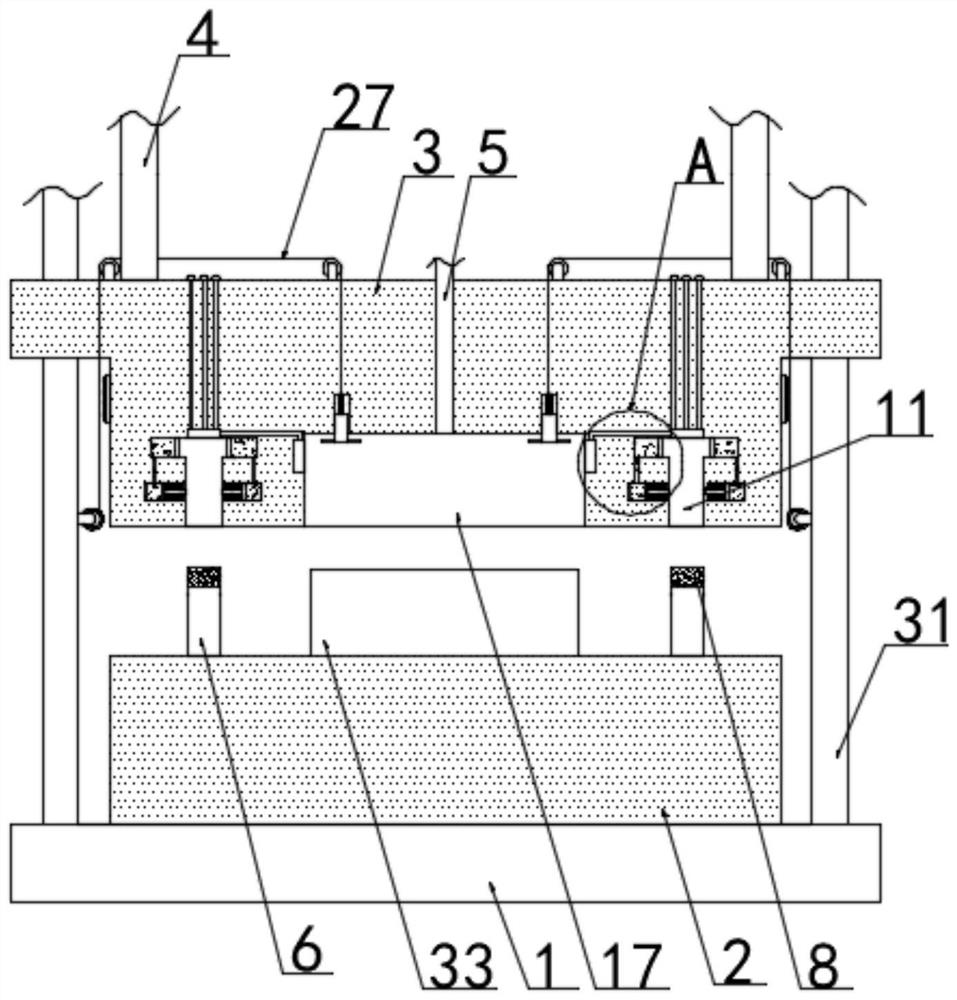 Plastic injection mold with locking mechanism