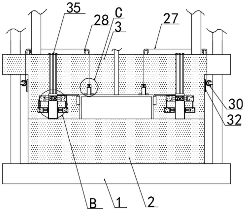 Plastic injection mold with locking mechanism