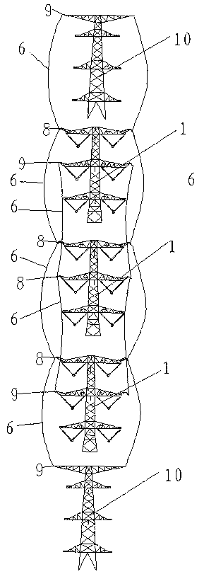 Lightning protection system of ultra-high voltage alternating-current double-loop circuit