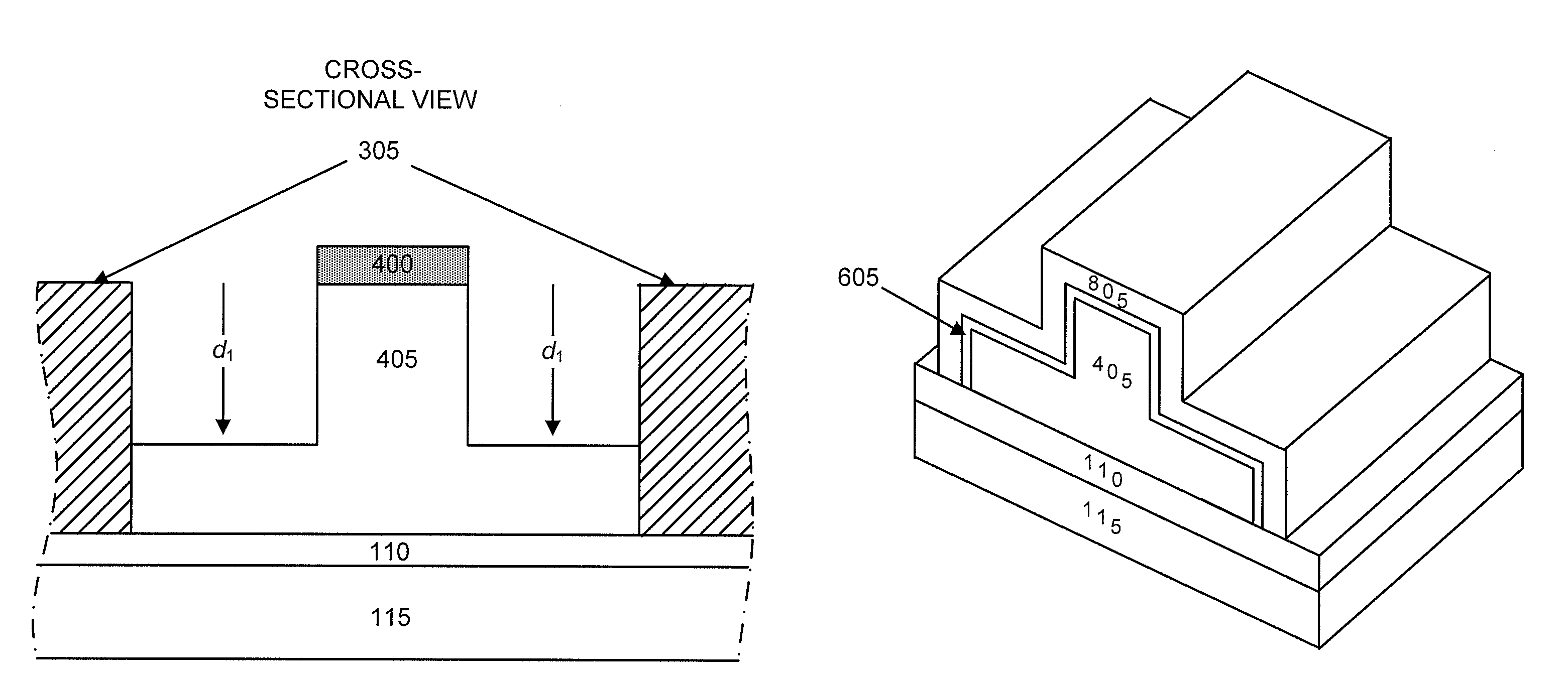 Reversed T-shaped finfet