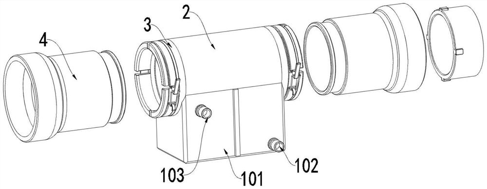 Efficient dust removal device and method for heading machine