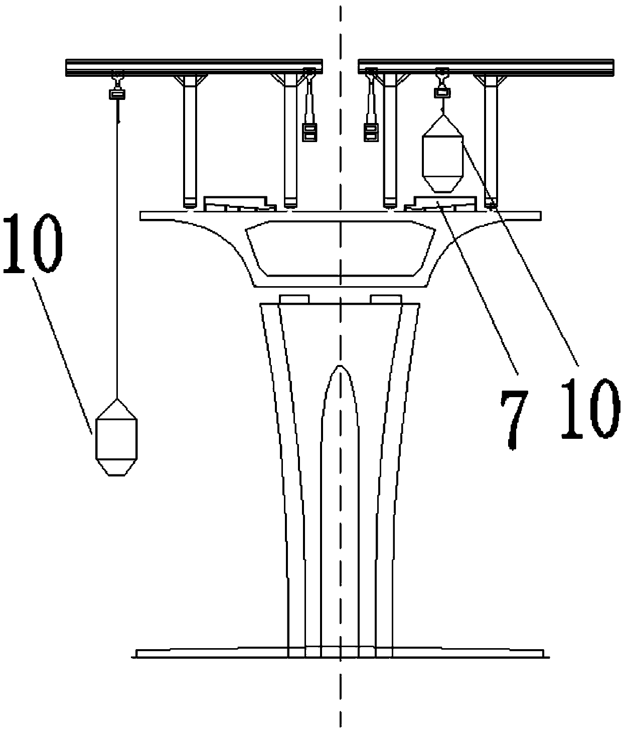 A construction method integrating prefabrication and installation of baffles for urban viaducts