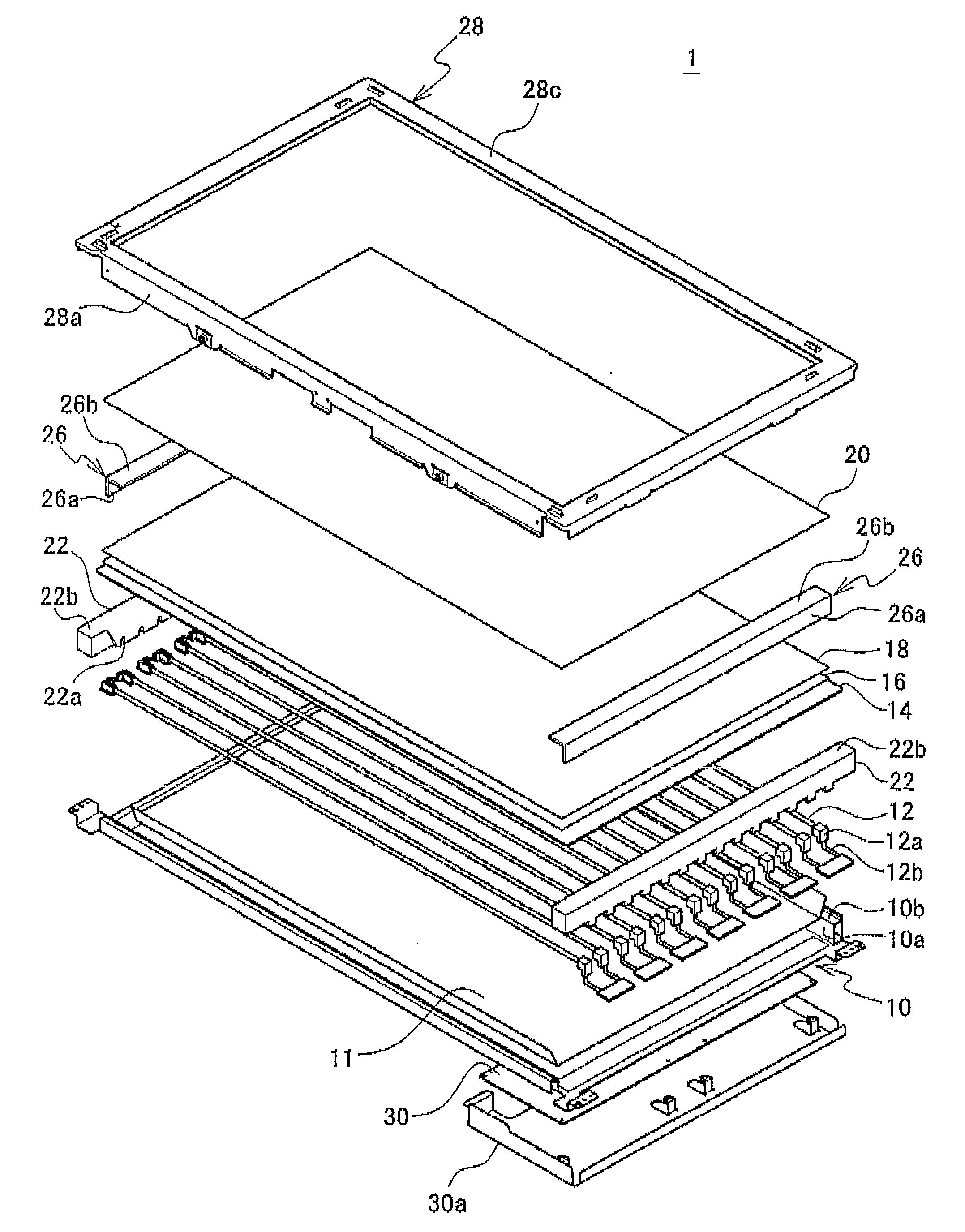 Backlight device, display device, and television receiver