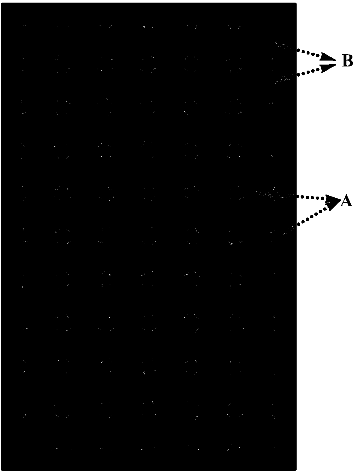 Patterned transparent back plate material