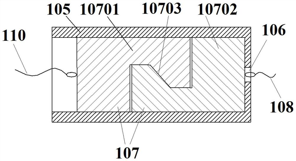 Recovery system of offshore test recovered body and automatic cable cutting device