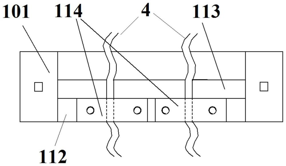 Recovery system of offshore test recovered body and automatic cable cutting device