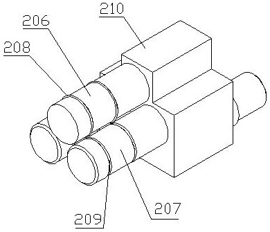 Packaging barrel feeding rounding system