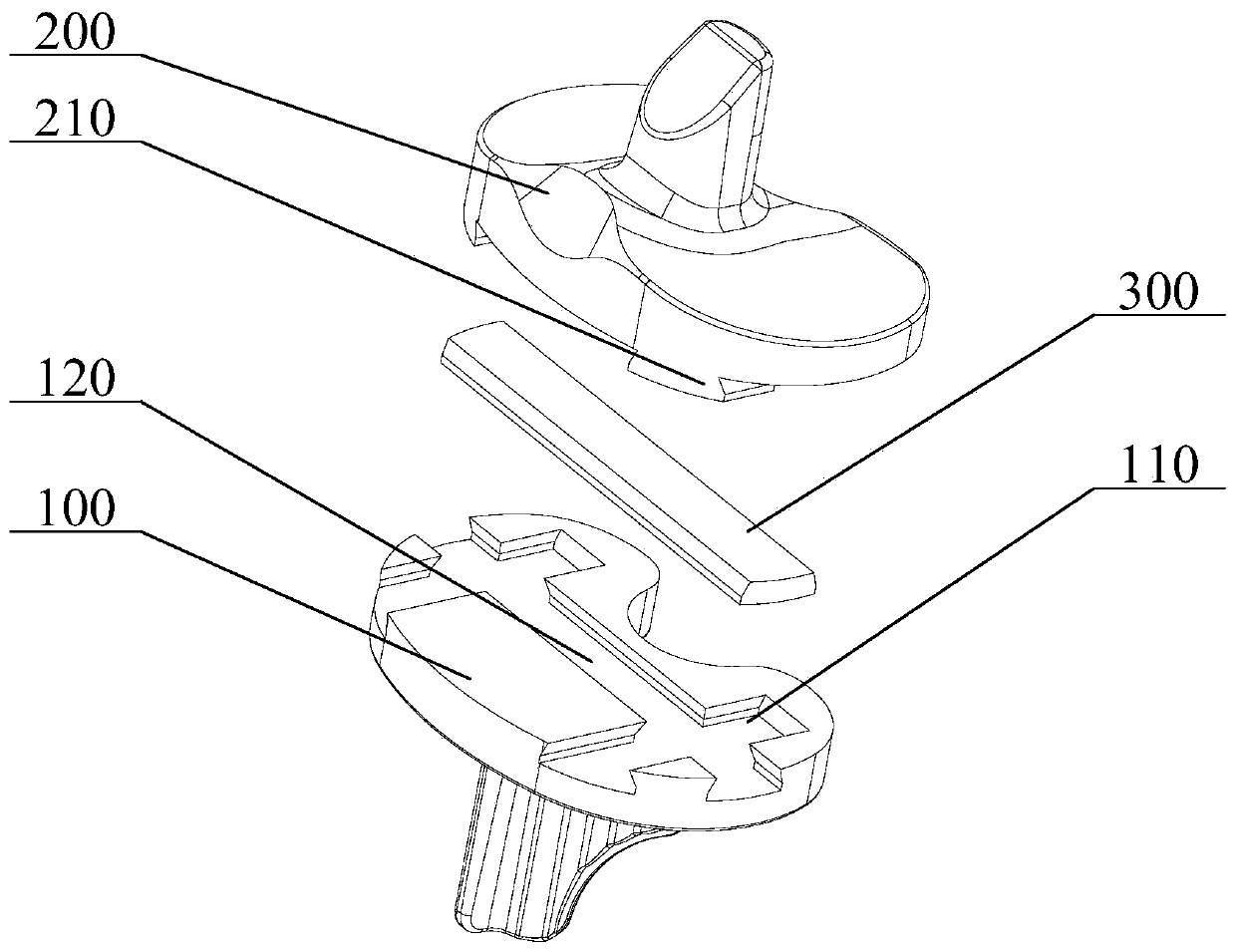 Artificial tibial prosthesis and artificial knee joint