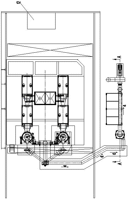 Integrated system for automatic batching and smoke elimination, dust removal and emission reduction for electric furnace