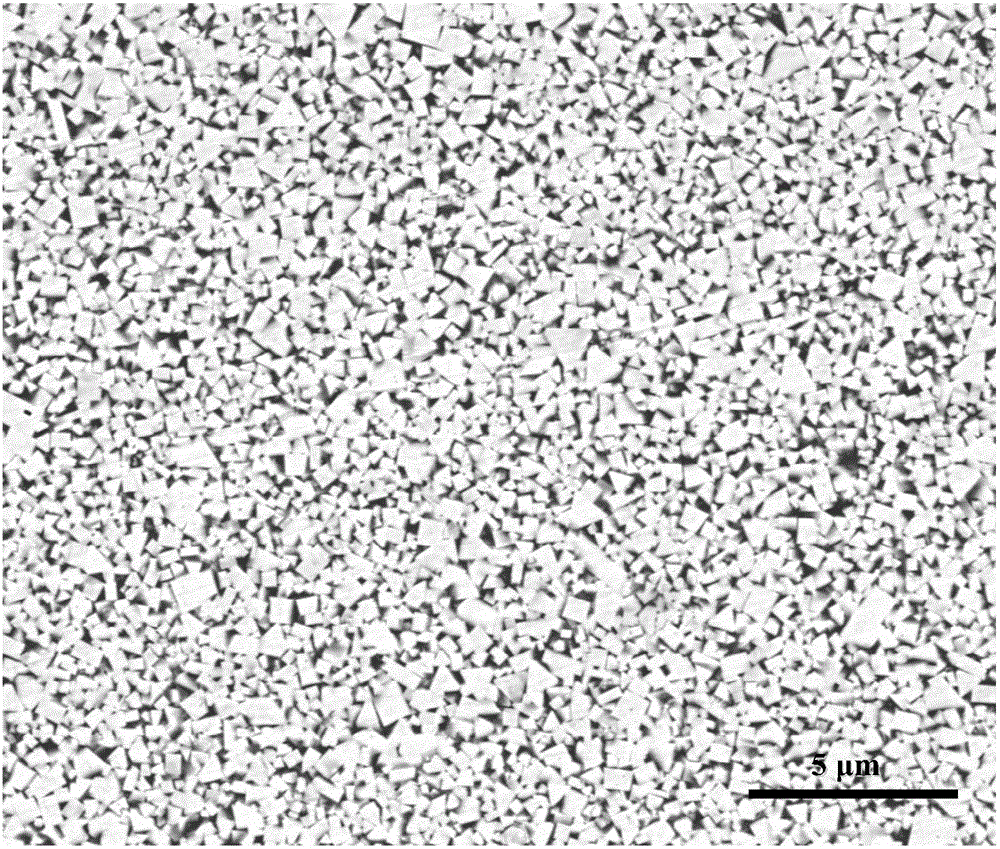 Method for inhibiting cemented carbide grain growth and ultra-fine grain cemented carbide preparation process