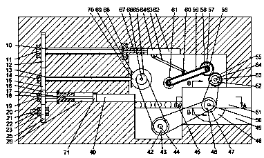 Trimming device for PVC floor rolling material production