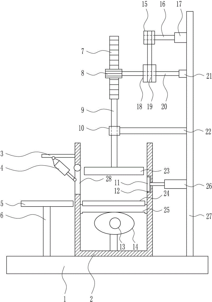 Efficient mosaic tile pressing device