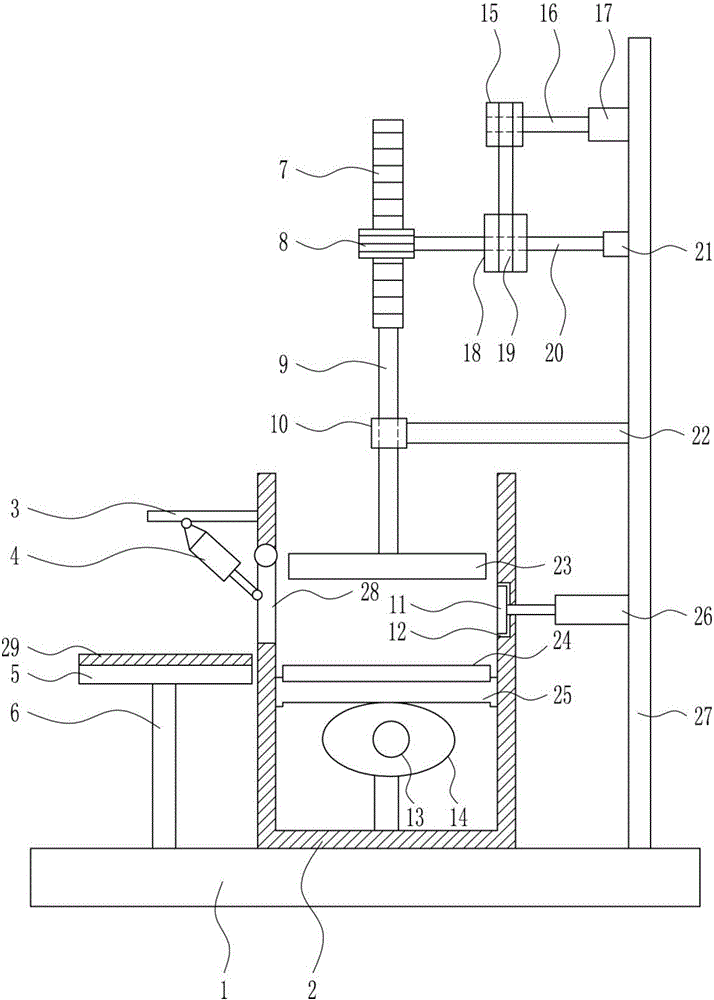 Efficient mosaic tile pressing device