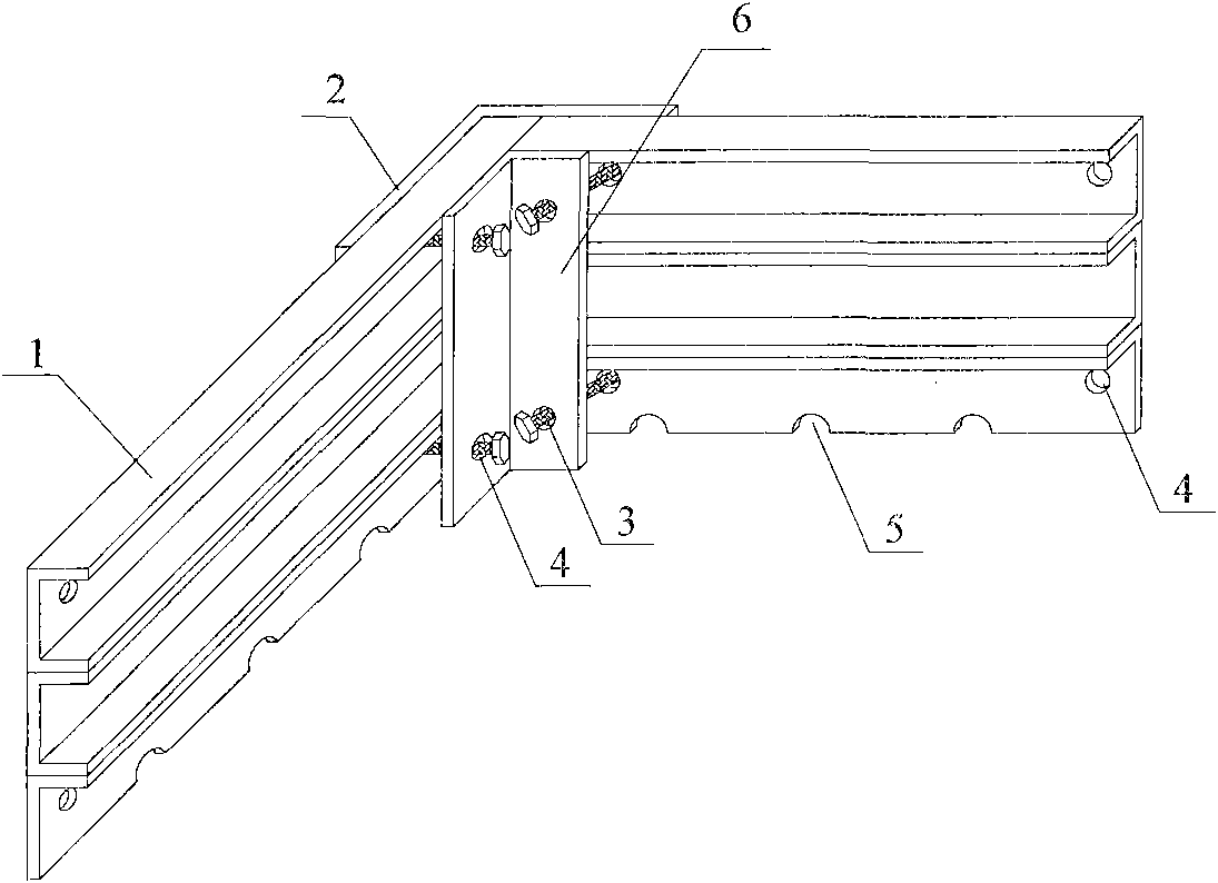 Hollow slab template for buildings