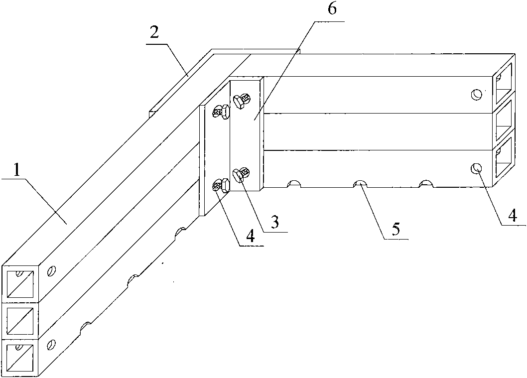 Hollow slab template for buildings