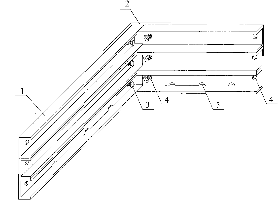 Hollow slab template for buildings