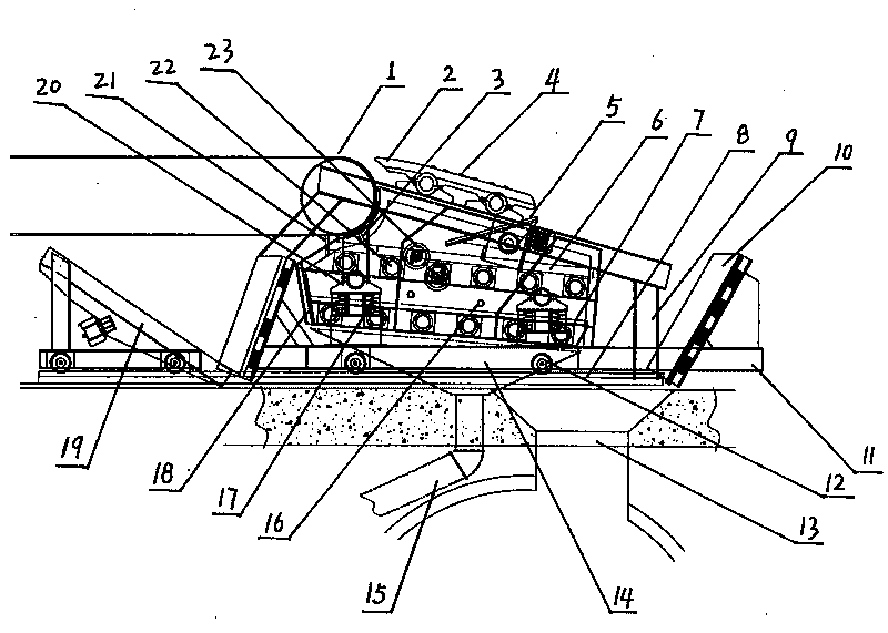 Moving dehydration device for underground water coal