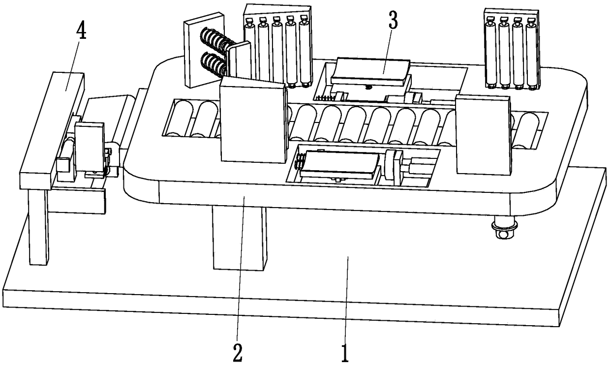 Horizontal bloodletting bed for pig slaughtering