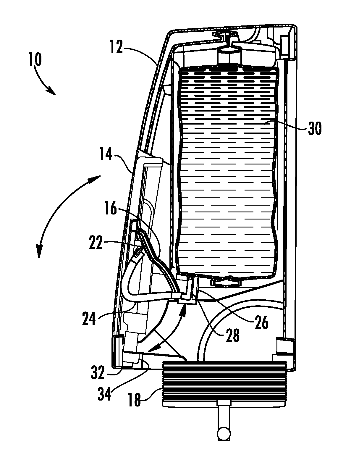 Emergency eyewash station having a peircing mechanism to puncture a sealed fluid bladder