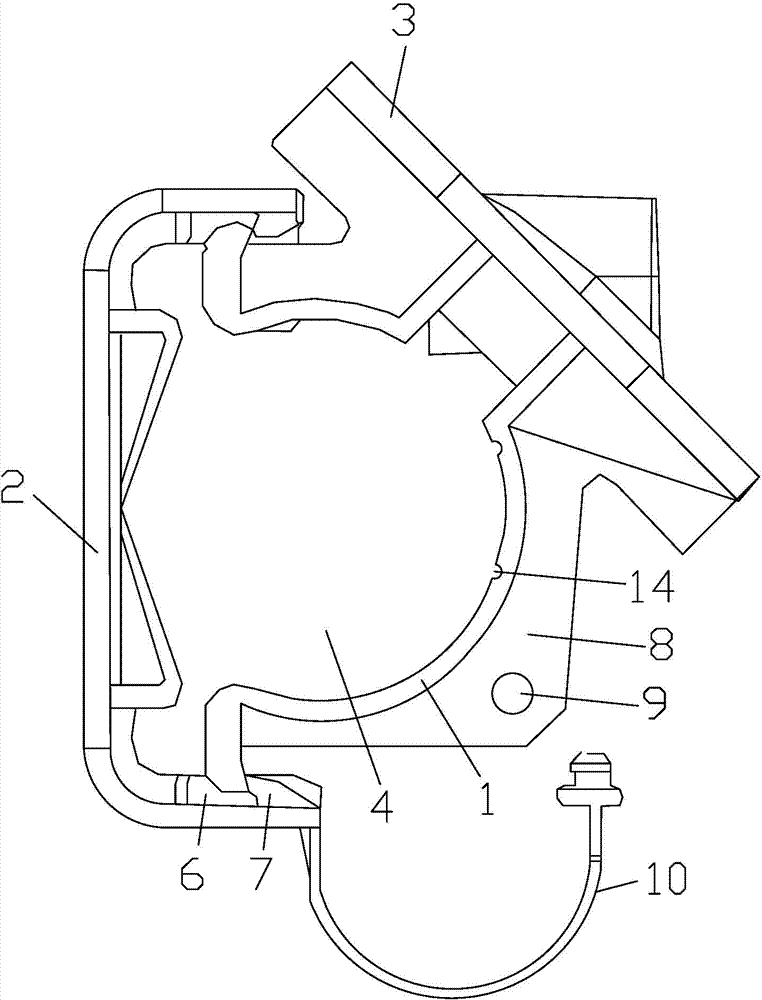 Leakage cable clamp