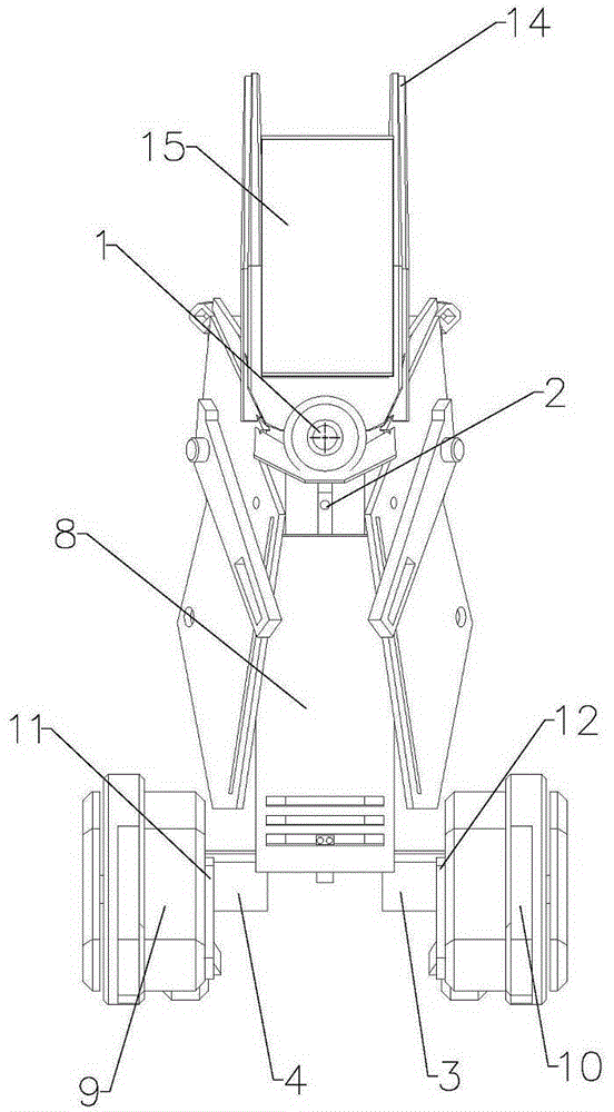 Control method of waypoint type walking robot