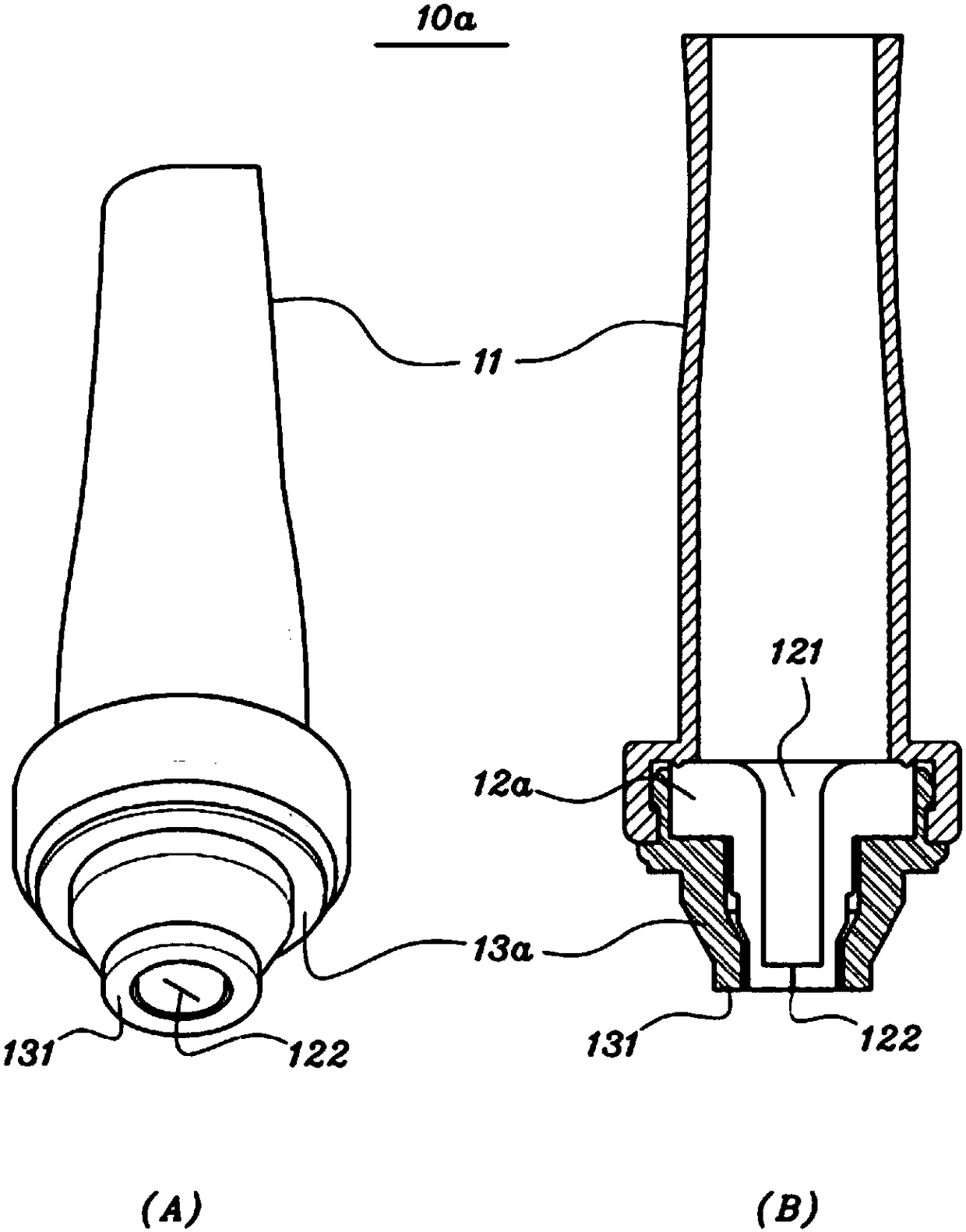 Medical drain unit having luer-lock connection structure