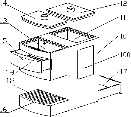 Automatic multifunctional self-cleaning tea making machine and using method thereof