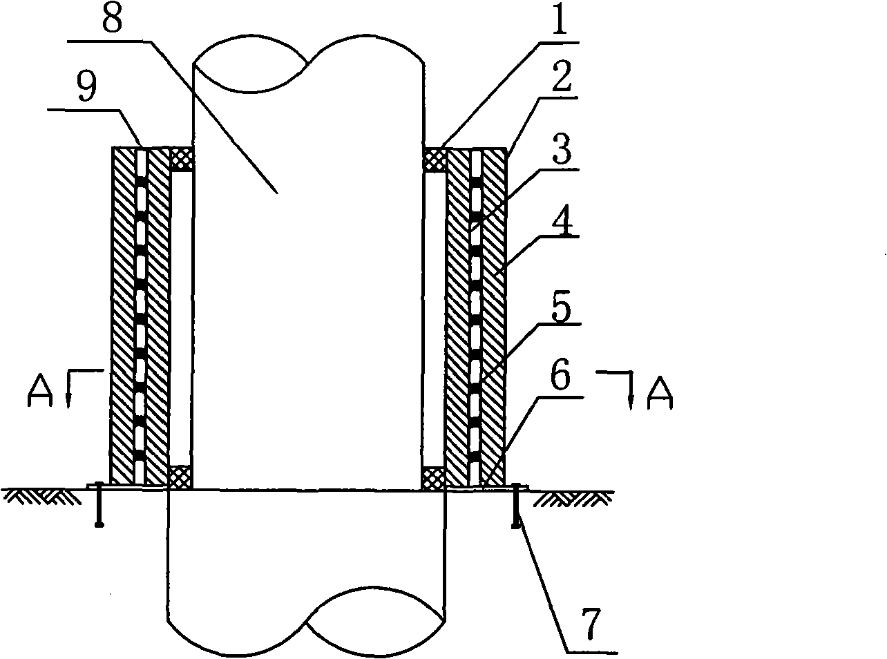 Efficient low-cost flexible energy dissipation type pier anti-collision safety device