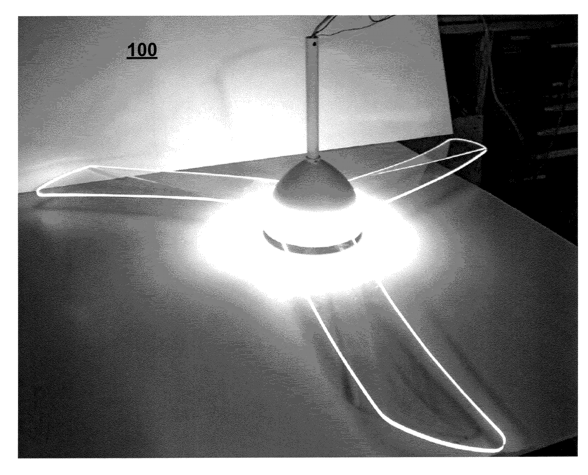 Apparatus configured to provide functional and aesthetic lighting from a fan