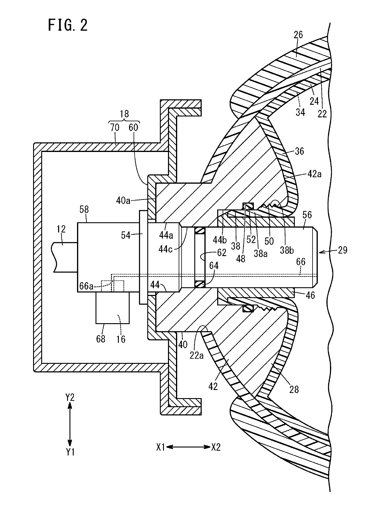 High pressure tank structure