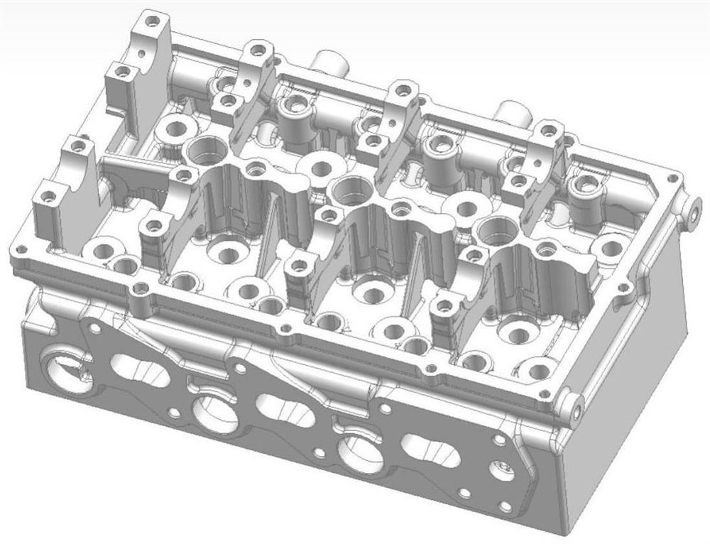 A molding process based on 3D printing cast aluminum alloy cylinder head