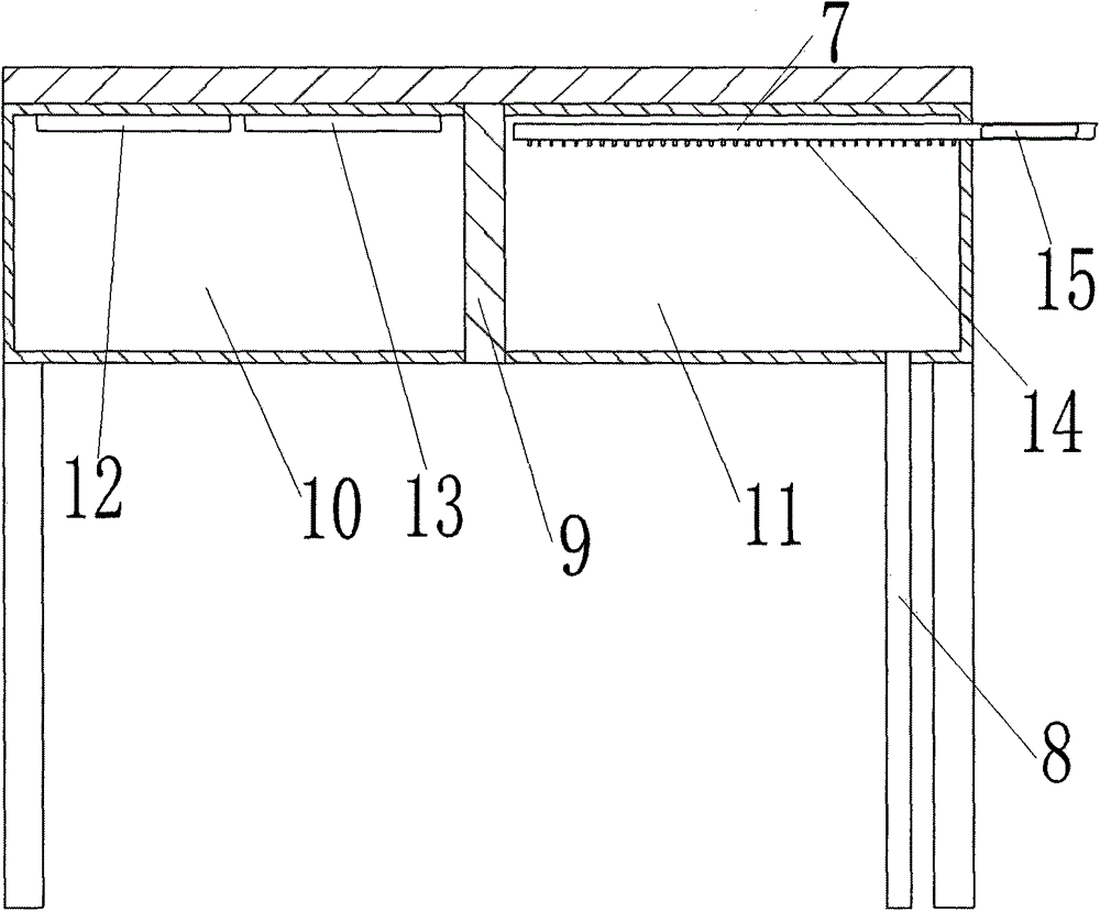 Desk with dish washing function