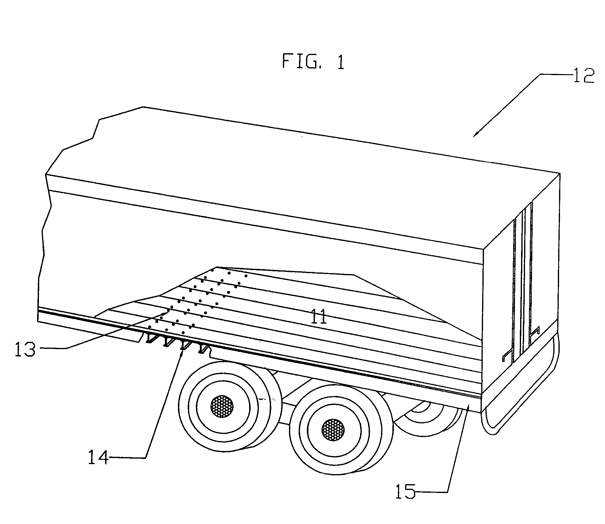 Trailer flooring with hotmelt coating