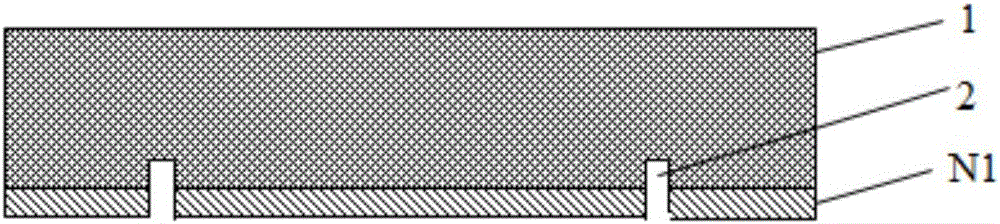 Method for preparing micro-radio-frequency T-shaped power divider on metal base