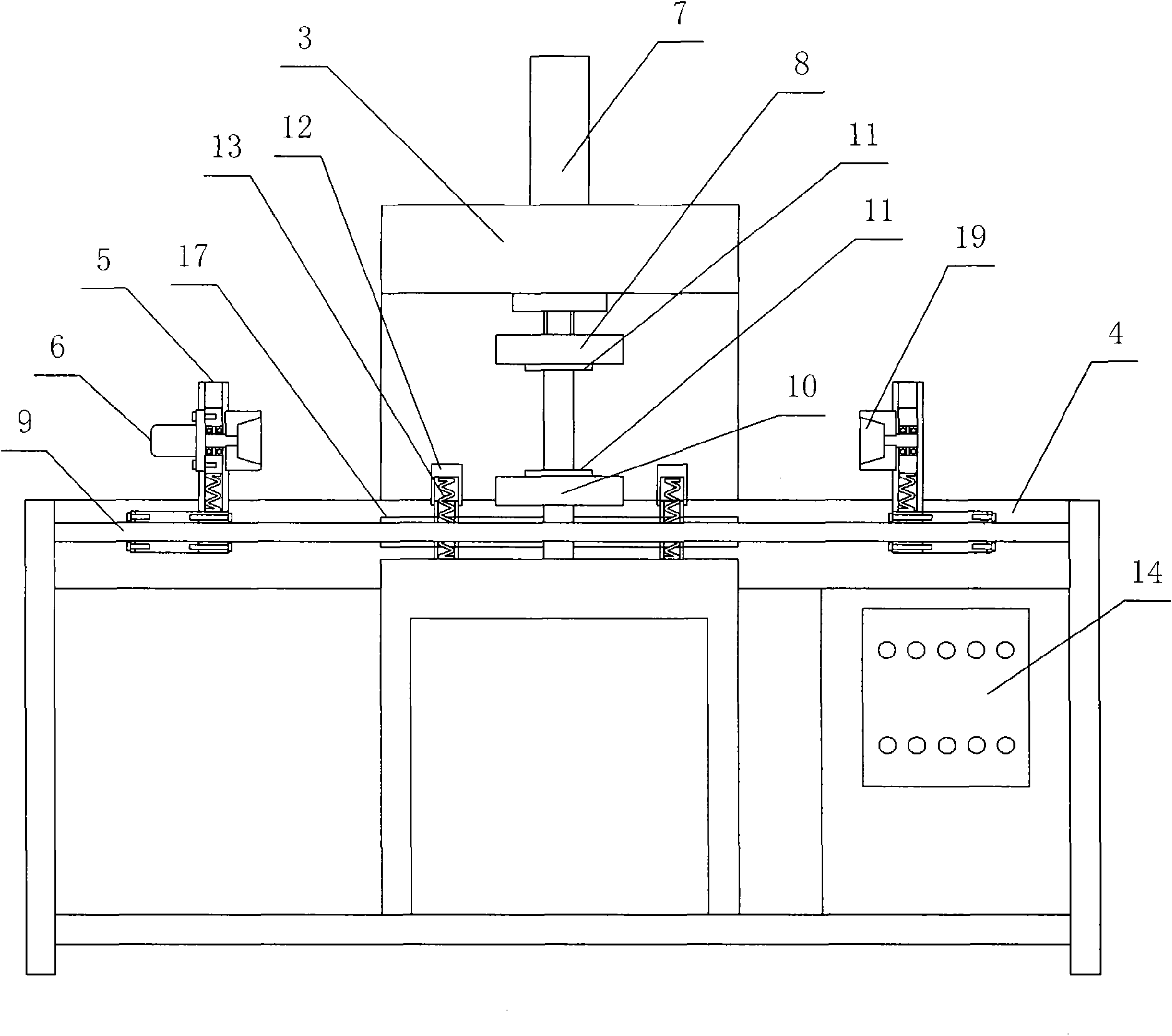 Bamboo wood product pressing machine