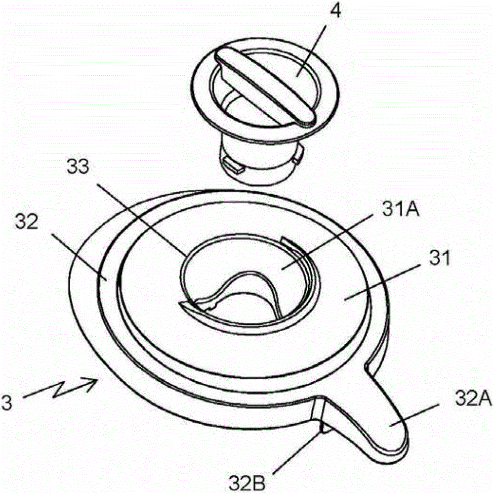 Lid for closing a working container of a household cooking appliance