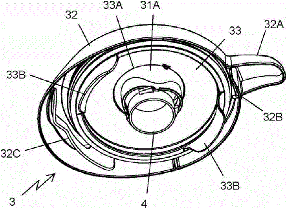 Lid for closing a working container of a household cooking appliance